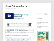 Tablet Screenshot of nooblet.org